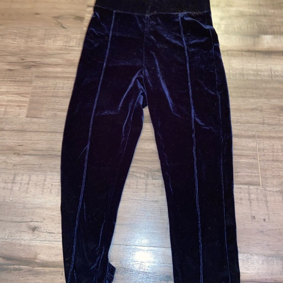 Navy velvet cropped suit - Picture 4 of 4